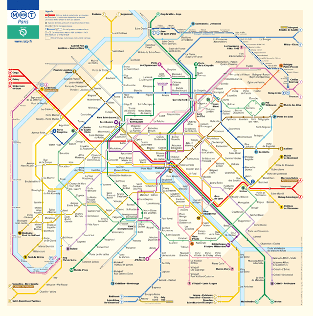 Transit Map of Paris Paris Metro Map English. Transit Map of Paris